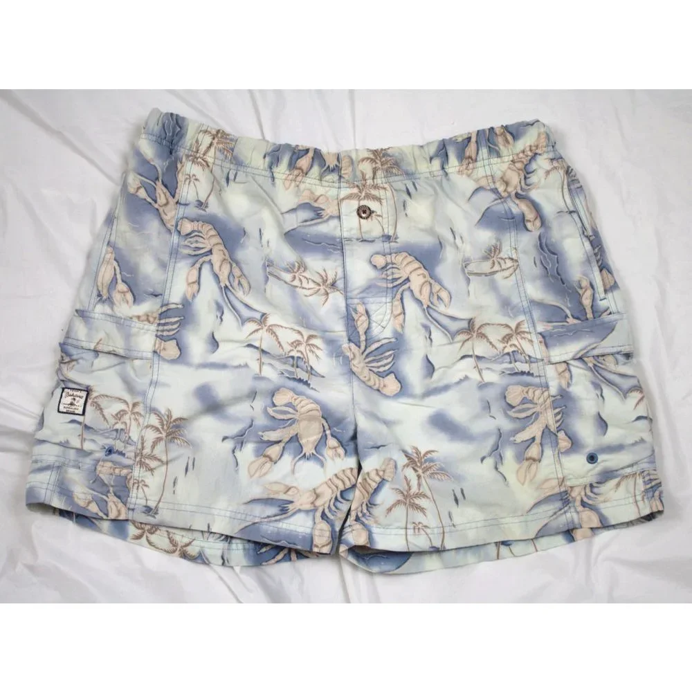 Tommy Bahama Mens Nylon Lobster‎ Tropical Print Swi